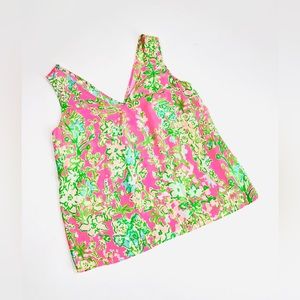 Lilly Pulitzer pure silk top blouse